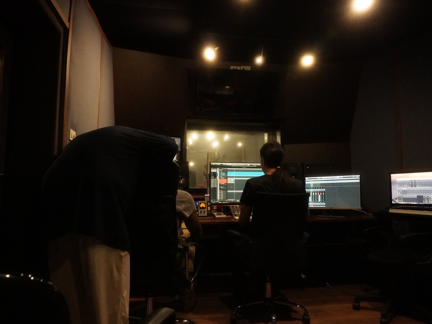 In the studio